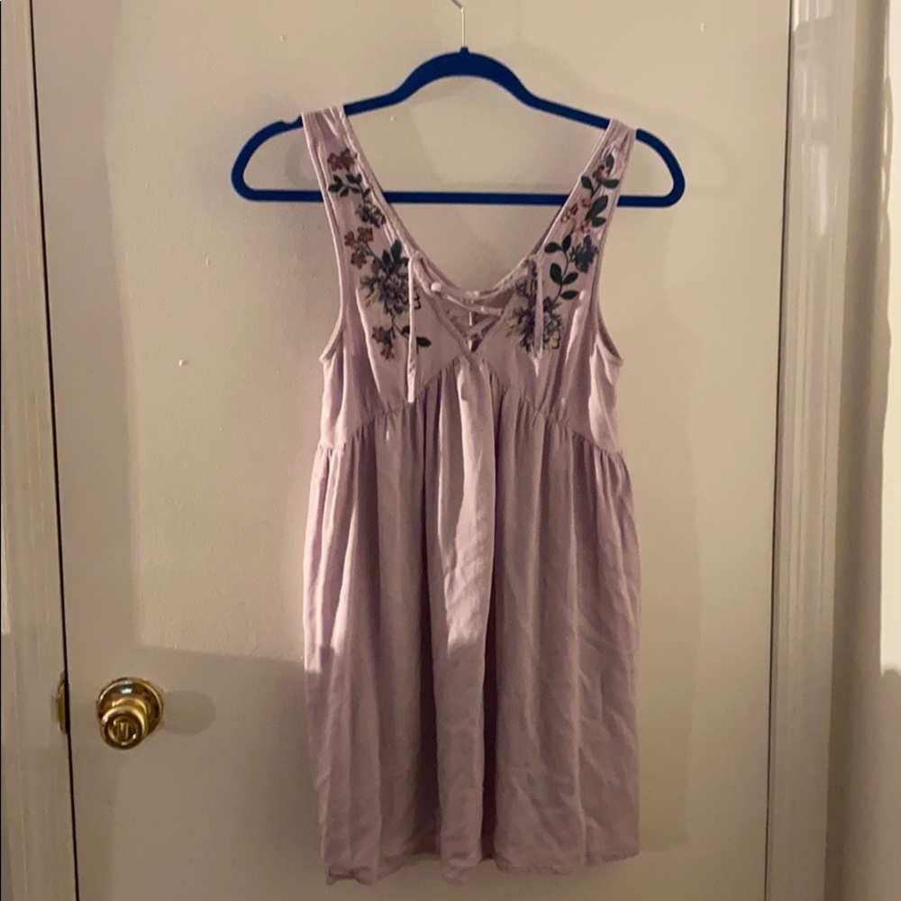 Aeropostale Lavender Lace Up Dress